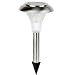 8 X STAINLESS STEEL SOLAR LIGHTS