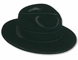 Beistle 66820 - Black Velour Fedora - Pack of 24