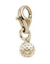 Rembrandt Charms Golf Ball Charm with Lobster Clasp
