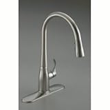 Kohler K-597 Simplice Pull-Down Faucet, Stainless