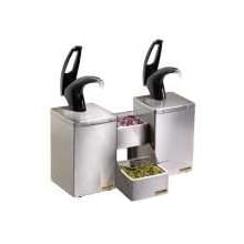 San Jamar P4826 Stainless FrontLine Countertop Dual Condiment System, 20-1/8" Width x 20-1/4" Height x 12" Depth, Black