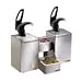 San Jamar P4826 Stainless FrontLine Countertop Dual Condiment System, 20-1/8" Width x 20-1/4" Height x 12" Depth, Black