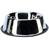 Vo-Toys High-Lustre Stainless Steel Non-Spill Dog Dish