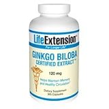 Ginkgo Biloba Certified Extract - 365 caps., (Life Extension)
