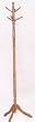 Beautiful 2" Dia Natural Finish Coat Rack