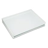 Giant Stack Trays, Fits 42 x 32 Sheets, Plastic, 40 Lb Capacity, White, 2/Box SAF4899