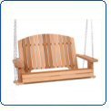 All Things Cedar PS50 Pergola Swing - Assembled