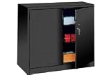 Lyon Counter Height Storage Cabinet 36x18x42 - Black