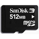 SanDisk TransFlash MicroSD Memory Card 512 MB with SD adapter for LG VX8500 Chocolate KG800