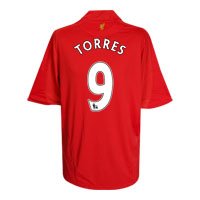 Liverpool Home Shirt 2008/10 with Torres 9 printing