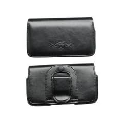 XiRRiX Horizontal Quertasche Exklusiv mit G�rtelschlaufe + Lasche und Magnetver, Gr�sse: L, Innenabmessung: 123 x 62 x 13 mm (L x B x T) f�r HTC 7 Trophy, HD2, Desire HD, Motorola Milestone 2, Nokia C7-00, E55, Samsung S8500, Sony Ericsson Aspen etc.