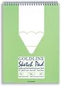 Goldline Popular Spiral Sketch Pad Acid-free Cartridge Paper 120gsm 50 Sheets A4 Ref GSS2A4 [Pack 5]