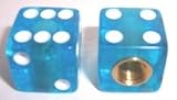 Trik Topz Clear Blue Dice Valve Caps