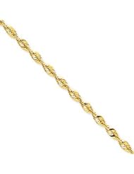 14k Gold 5.0mm D/C Extra-Lite Rope Chain 18 Inches