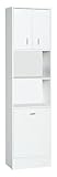 Ambientehome 54024 Hochschrank Onon 29 x 50 x 195 cm, weiß