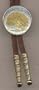 Connecticut Two Tone Statehood Quarter Bolo Tie