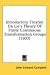 Introductory Treatise on Lie's Theory of Finite Continuous Transformation Groups (1903)