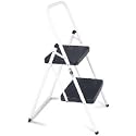 Cosco 11-302WBL Big Step Two-Step Steel Step Stool, White