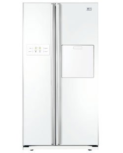 LG Electronics GW-C227BVQV Side by Side / Kühl-Gefrier-Kombi / A+ / 175.3 cm Höhe / 476 kWh/Jahr / 365 L Kühlteil / 205 L Gefrierteil / Weiss
