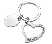 Personalized Crystal Heart Key Chain