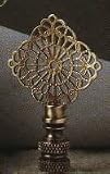 Finial Showcase Brass Lace Series Antique Brass Diamond Finial- B166A/B166A