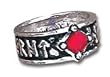 Holy Blood Runeband - Alchemy Gothic Pewter Ring