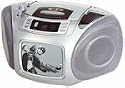 Axion ACN-3553 5" Portable Black & White TV with AM/FM Radio & CD Player