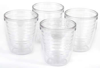 Tervis 12oz. Set Of Four Clear Tumblers CLEAR 4 Piece Set