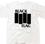BLACK FLAG - Logo - White T-shirt