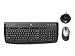 Logitech Rechargeable 1500 Cordless Desktop OEM Tastatur schnurlos 105 Tasten MS WXP DE Schwarz