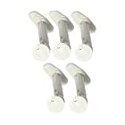 Omnimount AB1 Audio Basics Speaker Mounts (5-Piece Set, White) by OmniMount