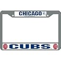 MLB Baseball Team Chrome License Plate Frame