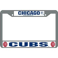 MLB Baseball Team Chrome License Plate Frame