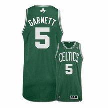 Kevin Garnett Boston Celtics #5 2010 Revolution 30 Authentic Adidas NBA Basketball Jersey (Road Green)