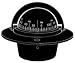 DANFORTH SKIPPER II COMPASS FLUSH MOUNTType: Front / Size: 2-5/8" / Card: 5 degrees / Bearing: 0 degrees / Color: Black