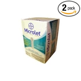 Bayer's Microlet Lancets, Single Use, 100 Lancets (Pack of 2)
