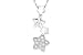 Childrens 1/10 Carat Diamond 14K White Gold Star Pendant w/Chain