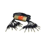 Hosa CSS803 3 metre 8 way balanced jack to jack loom