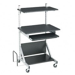 Buy Cheap BALT 42551 Fullly-Adjustable Mobile Workstation, 30 x 24 x 52, Black Laminate Top (Box Two)
