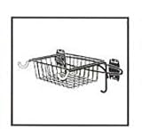 SCHULTE 7115-5040-50  Bike Rack and Basket, Granite Gray