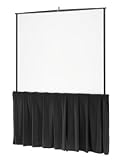 Dalite Tripod Screen Accessory, 70 Inch Black Tripod Skirt for Projection Screens - Dalite 80567