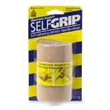 SelfGrip Maximum Support Self-Adhering Athletic Tape / Bandage, 4 Inch, Beige 1 ea