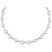 7mm Pearls, 14Kt. Yellow Gold Accents. 18 Inch Cultured Pearl NeckLace