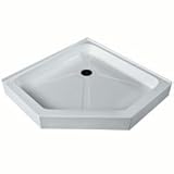 IMAGE OF Vigo Industries VG06069WHT47 Neo Angle Shower Base, White