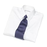 Geoffrey Beene Wrinkle Free Fitted Sateen Solid Dress Shirt- Point Collar