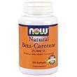 Natural Beta Carotene 25,000 IU 180 Softgels