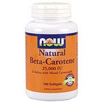 Natural Beta Carotene 25,000 IU 180 Softgels