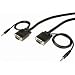 Cables Unlimited PCM-2240-06 SVGA Cable With 3.5mm Male to Male Audio (6 Feet, Black)
