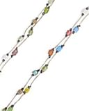 Two Strand Multi Color Bead Anklet
