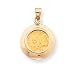 14k 1/20 oz Mounted Panda Coin in Coin Bezel Pendant
